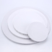 Round wooden box frame blank stretch acrylic paint board art canvas