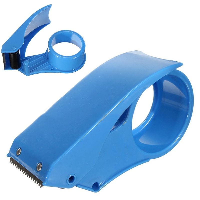 50mm Packing Tape Sellotape Dispenser Heavy Duty Handheld Parcel Box Cutter Roll