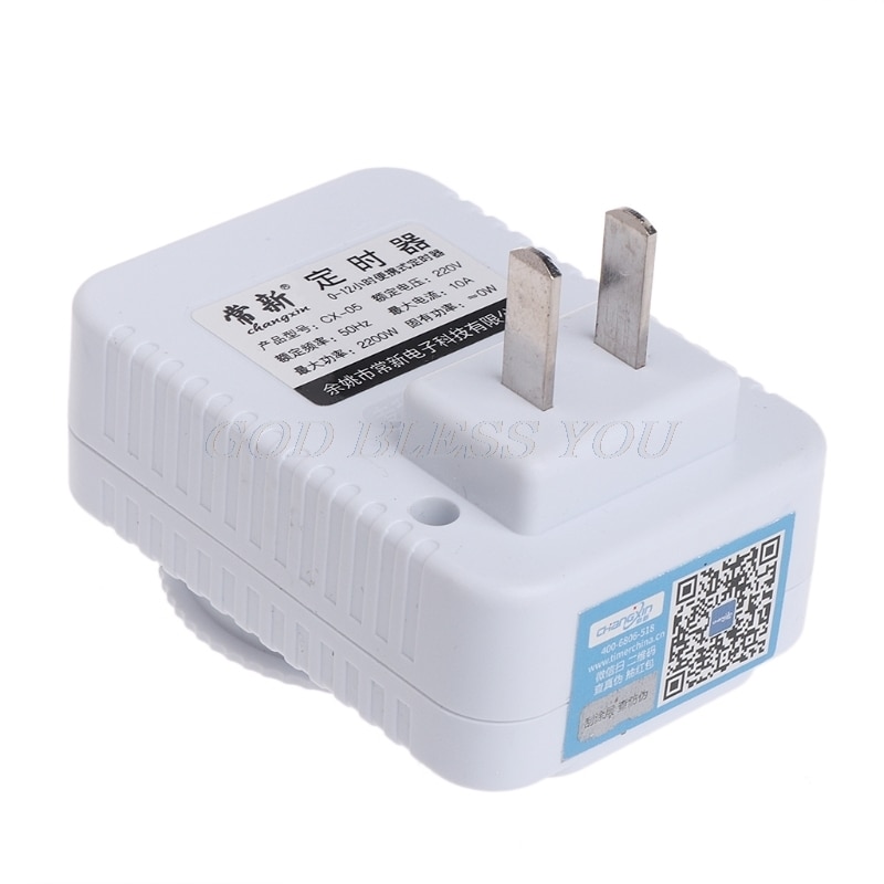AC 220V 12 horas temporizador Mecánico Eléctrico pared interruptor de enchufe Digital cuenta atrás temporizador enchufe