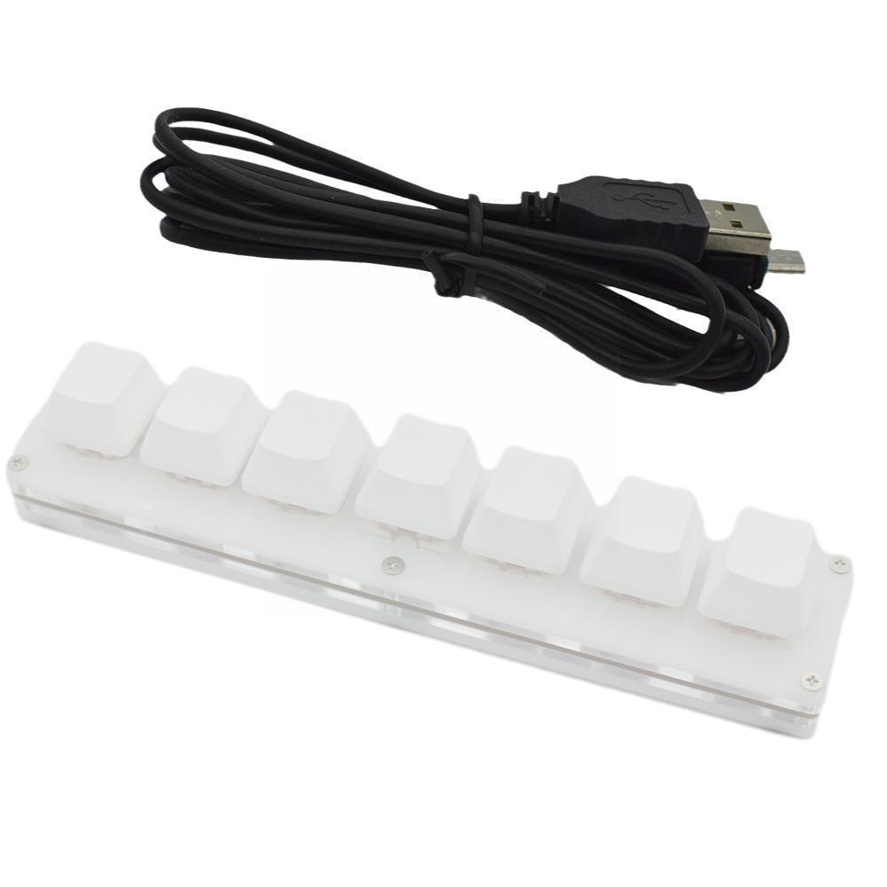 Programmable Mechanical Keyboard 7 Keys Macro Keyboard USB Keys Shortcut Macro Macropad Custom Keypad Programming B3C4