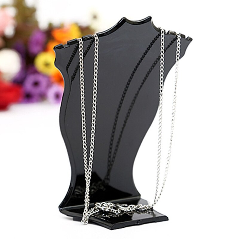 Plastic Hanger Ketting Ketting Oorbel Sieraden Buste Sieraden Hard Display Stand Houder 12.5Cm X 10Cm