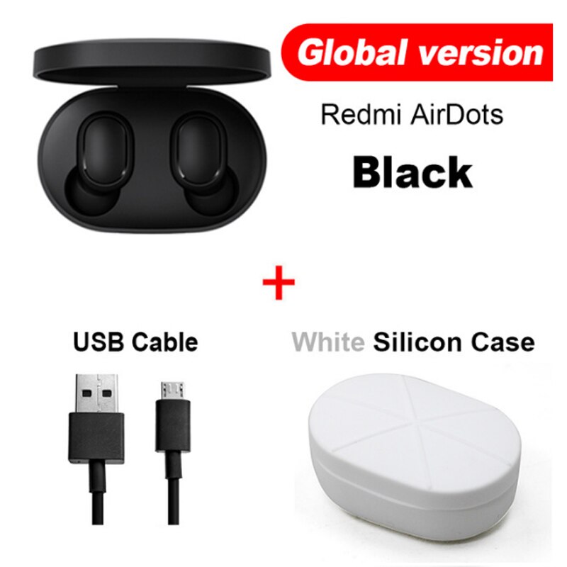 Original Xiaomi Redmi Airdots Xiaomi Wireless earphone Voice control Bluetooth 5.0 Noise reduction Tap Control in stock