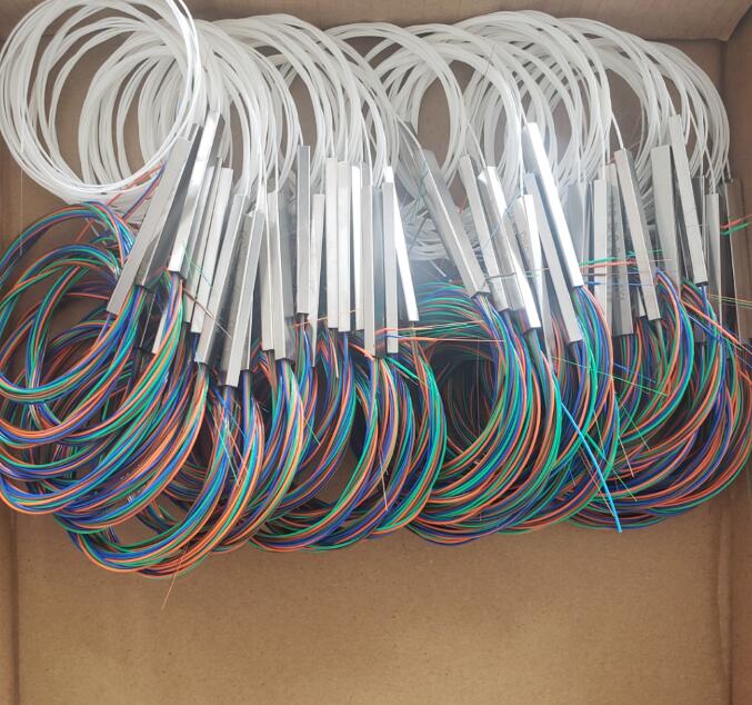 1x2 1x4 1x8 1x16 PLC SM 0,9mm 1m FTTH Fiber Optic Farbe Splitter 10 stücke