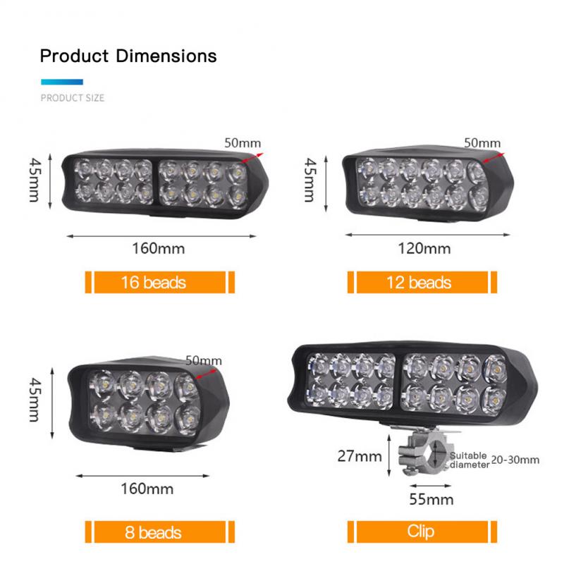 Foco de luz LED de trabajo para coche, iluminación diurna de 3,55/4,9/6,5 pulgadas, 10 W/15W/20W, DRL, accesorios de estilismo para coche, 12V