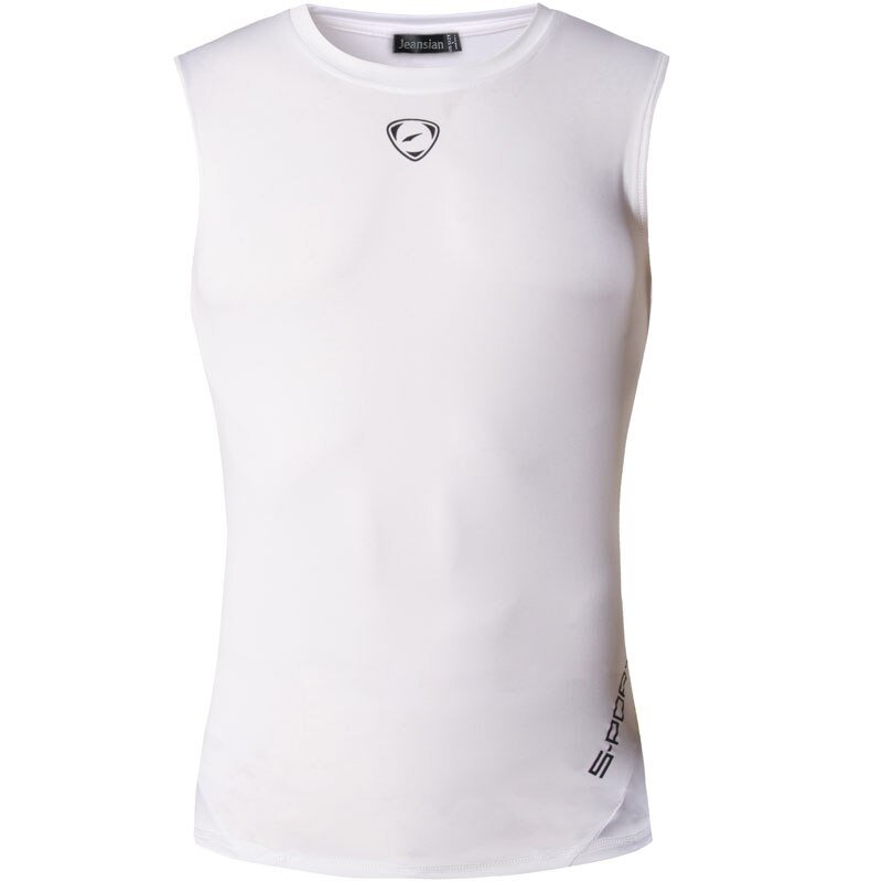 Jeansian mænd & #39 ;s dry slim fit sport ærmeløse t-shirts tank top vest usa str sml xl lsl 208: Hvid / S
