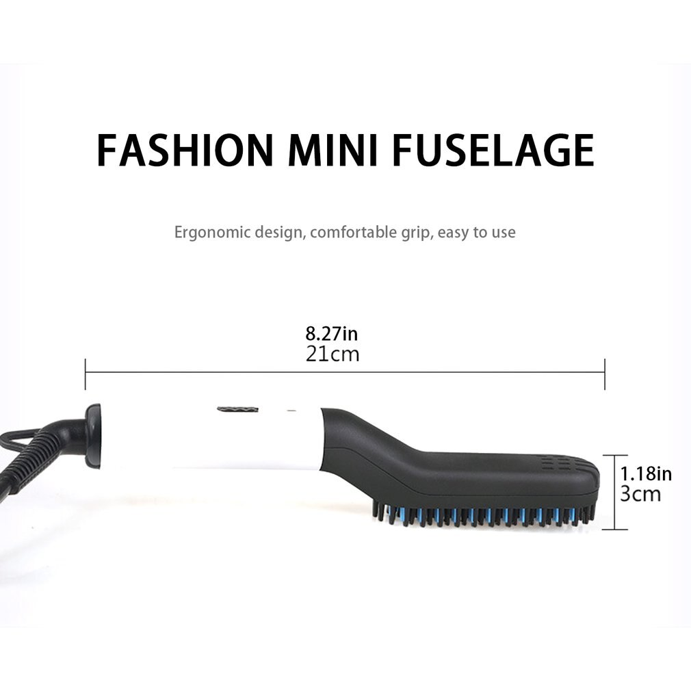 Men'S Multi-Function Straight Hair Comb Beard Style Combing Type Hair Comb Ceramic Hair Straightener