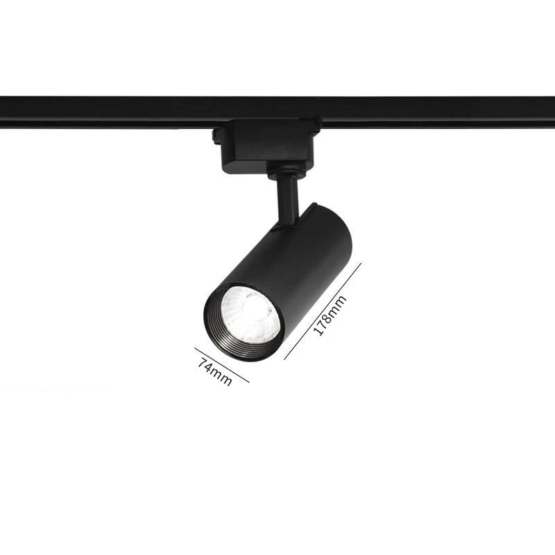 Luz de pista led 3 fios AC110-240V ponto de teto 10-30w lâmpada de teto para sala de estar cozinha linha sistemas ferroviários de iluminação holofotes: ROXO / Bege