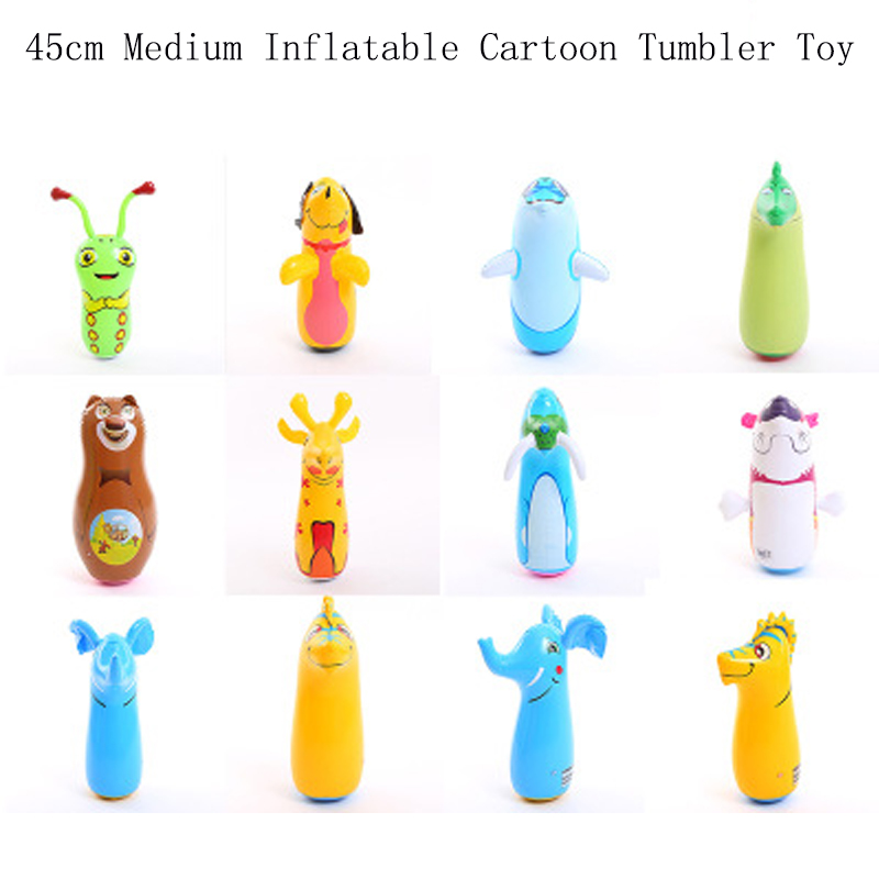 45cm 70 cm, vaso de juguete inflable mediano, pingüino, diversión al aire libre, deportes, color aleatorio, piscina, decoración de de playa, juguete para niños