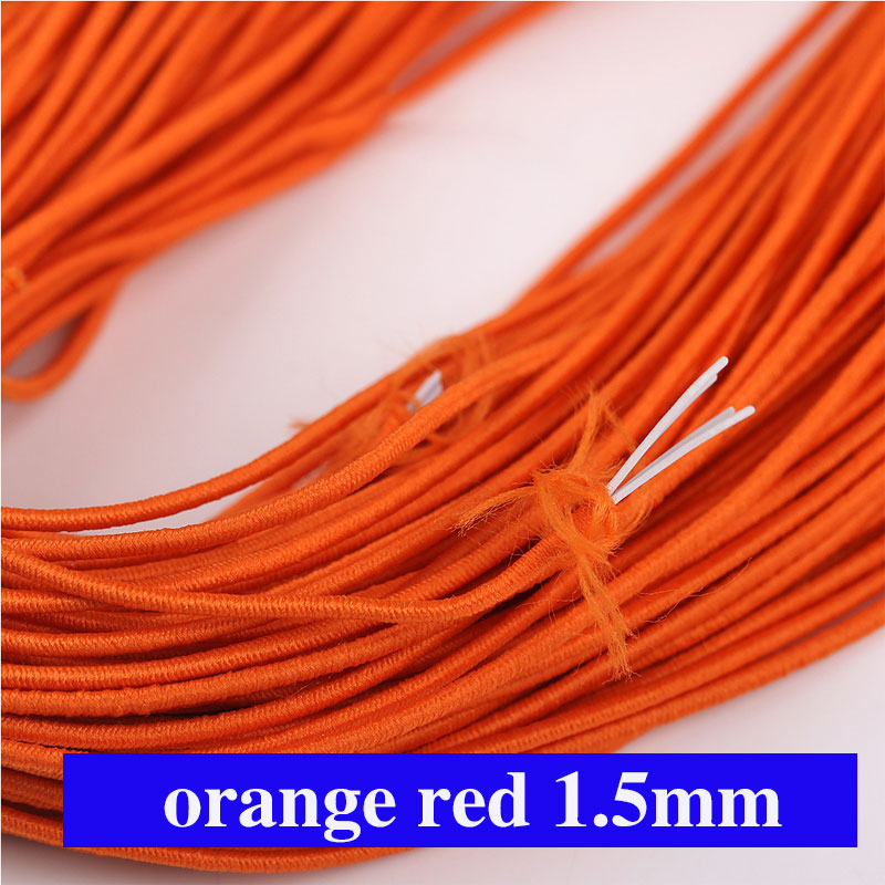 Cuerda elástica fuerte de 1,5mm, banda elástica colorida de , cordón de goma para costura DIY, joyería, manualidades, accesorios