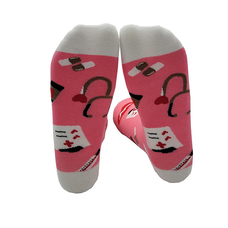 Doctor Nurse Print Greys Anatomy Cotton Socks Casual Breathable Soft Funny Novelty Middle Tube Sock For Friends