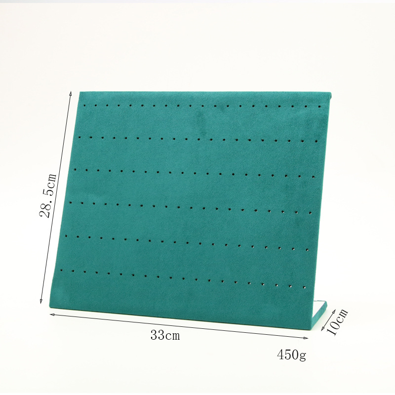 Groen/beige oorbellen organizer, sieradenhouder, displaystandaard, kettinghanger, kettingrek: Blauw