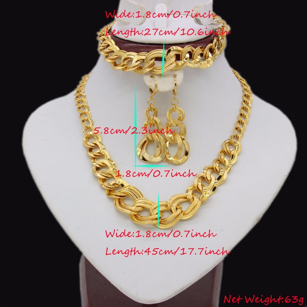 Adixyn Äthiopischen Hochzeit Schmuck setzt Gold Farbe Halskette/Ohrring/Armbinde Schmuck Afrikanischen/Eritrea/Indien Frauen