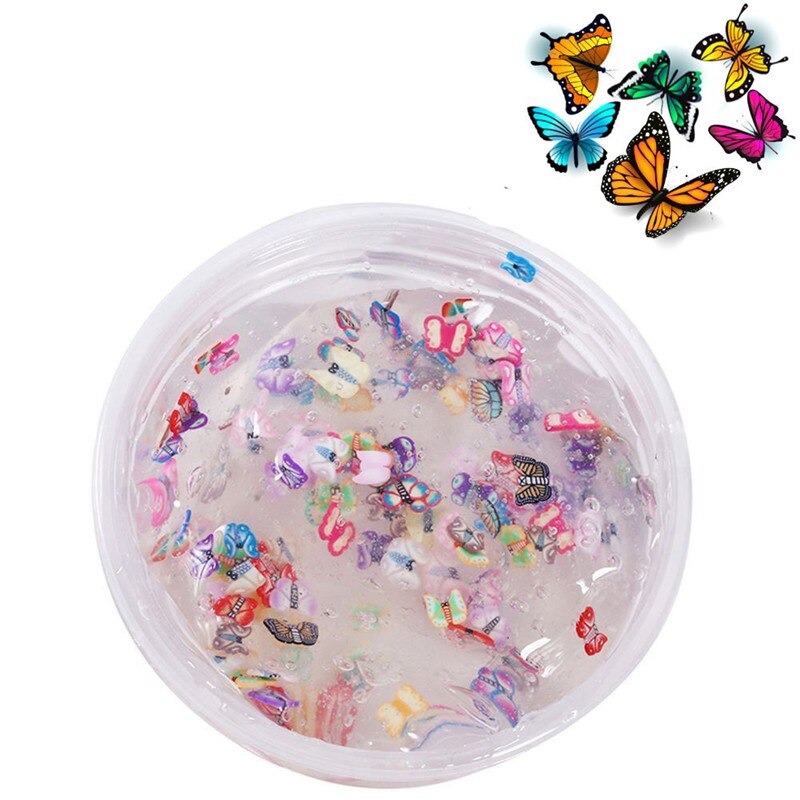 70g blandiblú transparente Lizun cristal transparente Slime alivio del estrés juguete interesante DIY relleno gelatina cubo Slime aditivos para rebanadas