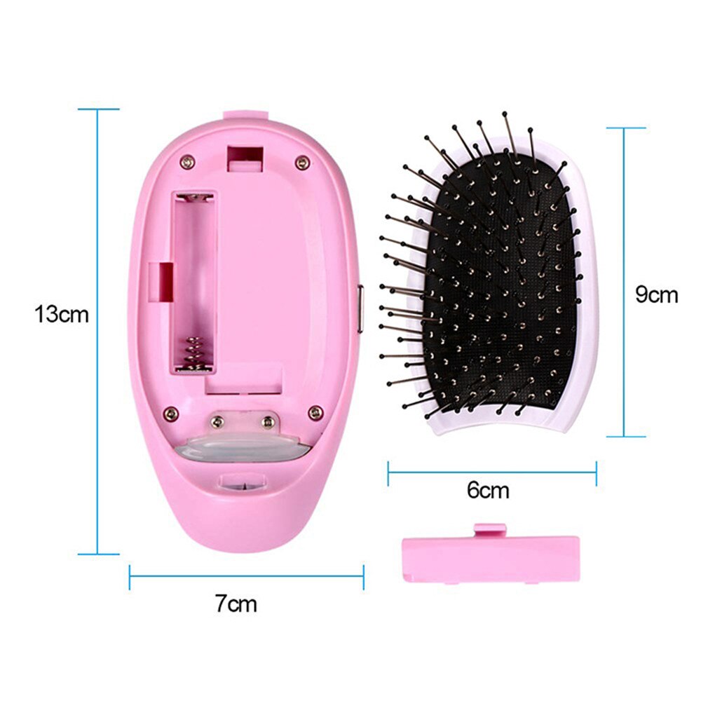 Cepillo de pelo de masaje eléctrico pequeño peine de iones negativos, peine iónico para el pelo, cepillo de pelo antiestático para niñas