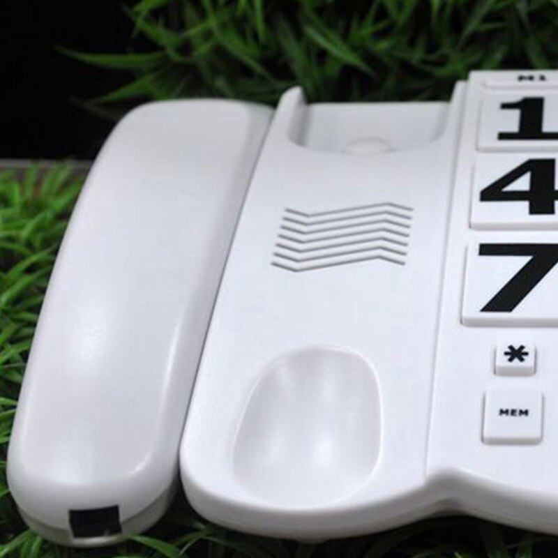 Large Letter Key Landline, Wired Desktop Phone With Handset, One Key For Help, Super Loud Volume For The Elderly