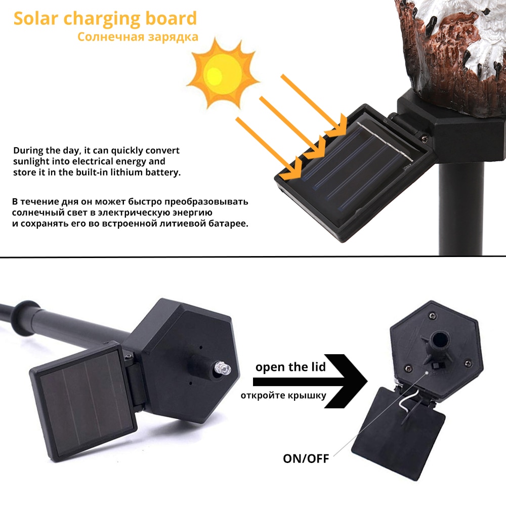 Solar Uil Tuin Licht Outdoor Gazon Verlichting Automatisch Lichten 'S Nachts Tuin Villa Decoratieve Landschap Lamp