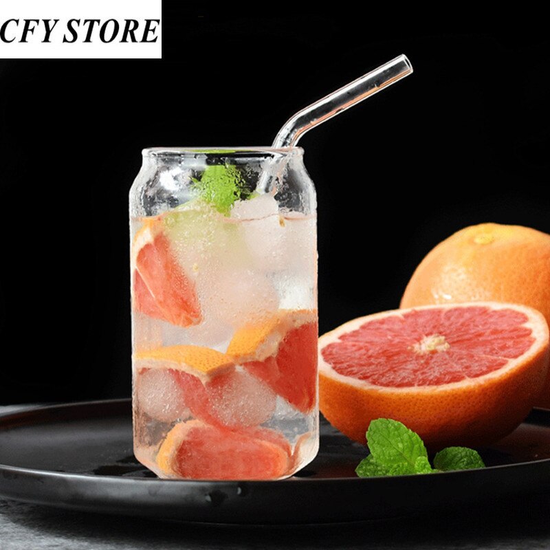 Taza de Coca Cola de vidrio de 380ml, taza familiar para café, refresco helado, cocina, zumo, leche, flores, vaso transparente, utensilio para beber agua