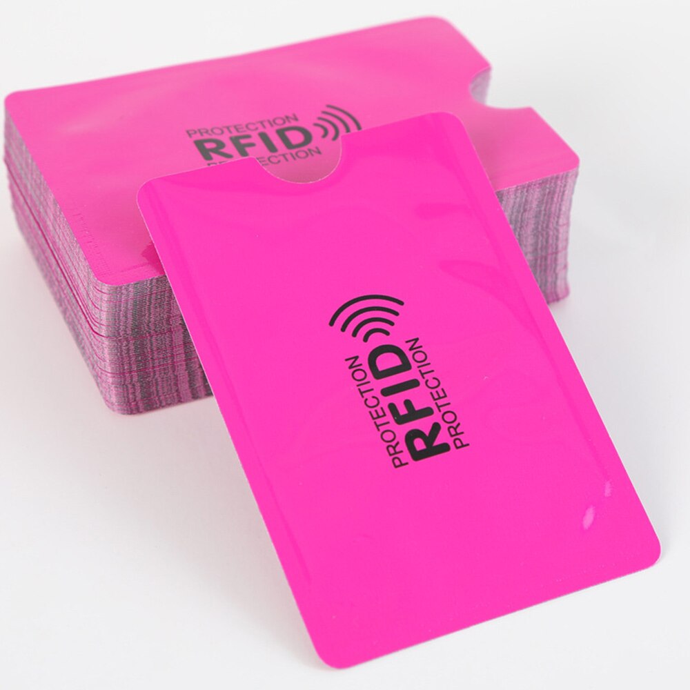 10pz anti furto per RFID Carta di Credito Protezione di Blocco Manica Titolare Della Carta Della Cassa Della Pelle Coperture Protezione Caso Della Carta di Credito Nuovo caldo: D 10pezzi