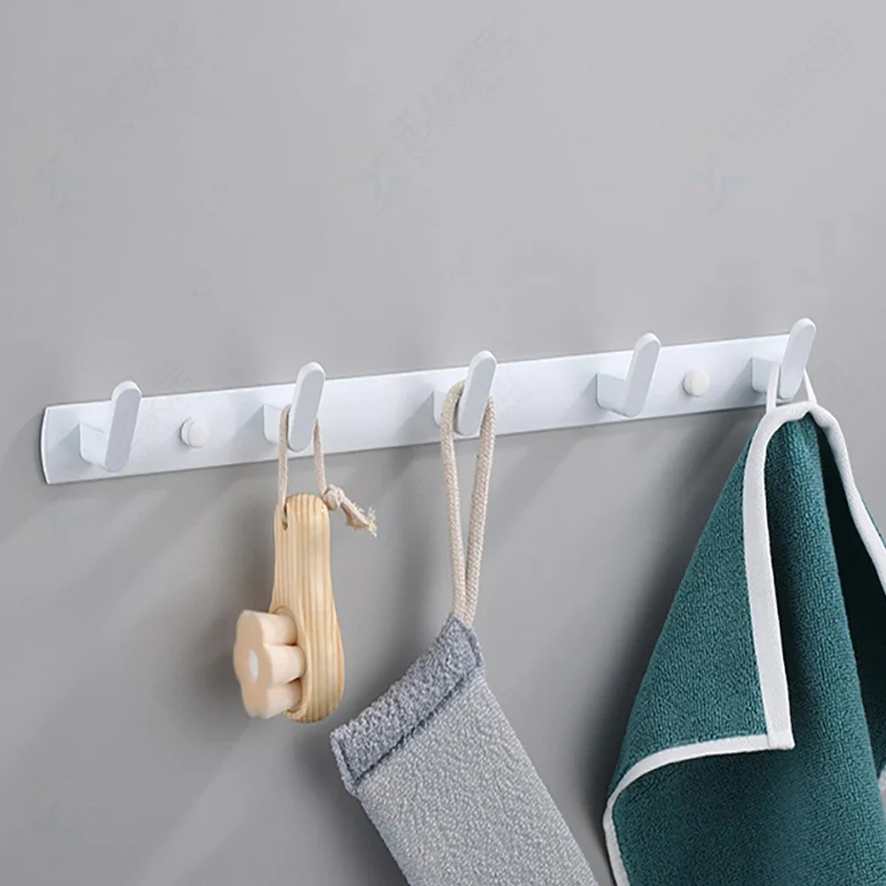 Zauberstab Halfter Kleider haken Kleider handtuch Halfter weiß Aluminium Toilette Flur Haken hängen Regal Schlecht Küchen zubehör