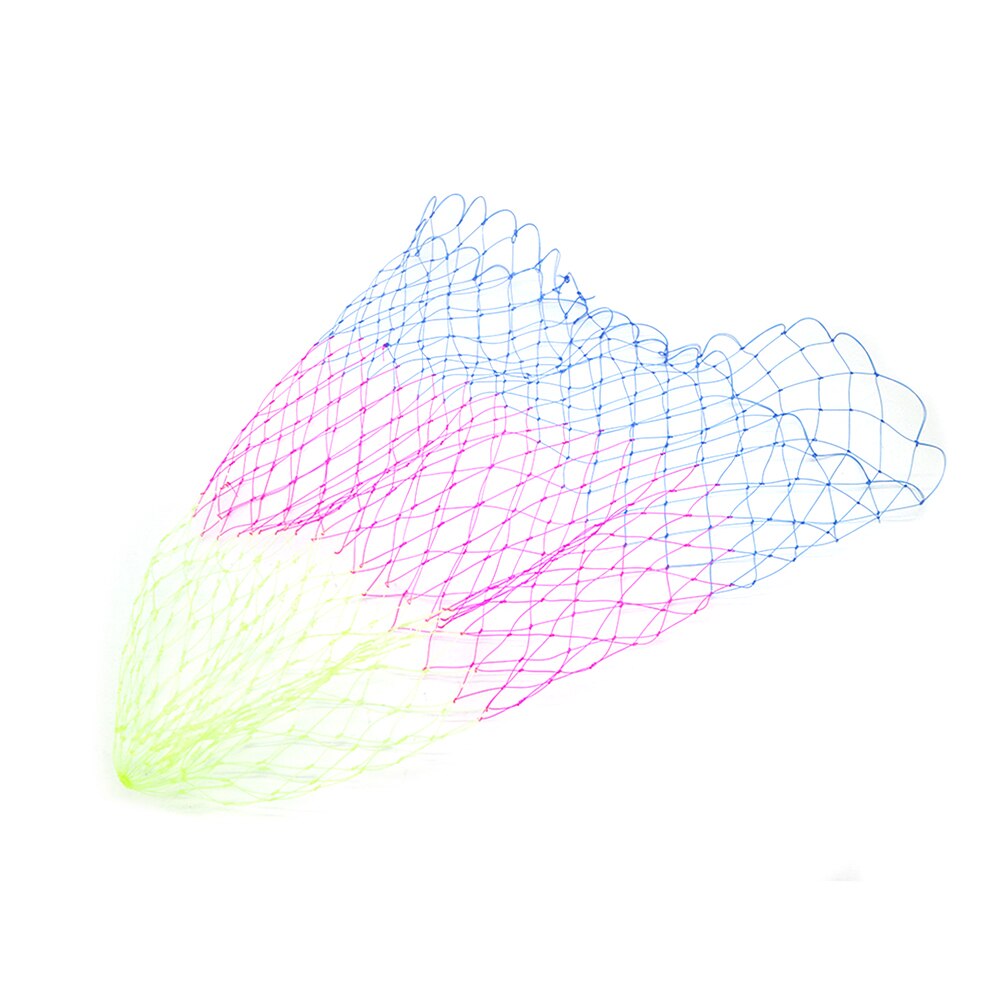 Nylon Fishing Nets Rhombus Mesh Hole Depth Collapsible Fishing Tools Folding Nylon Landing Dip Net: 50CM-A
