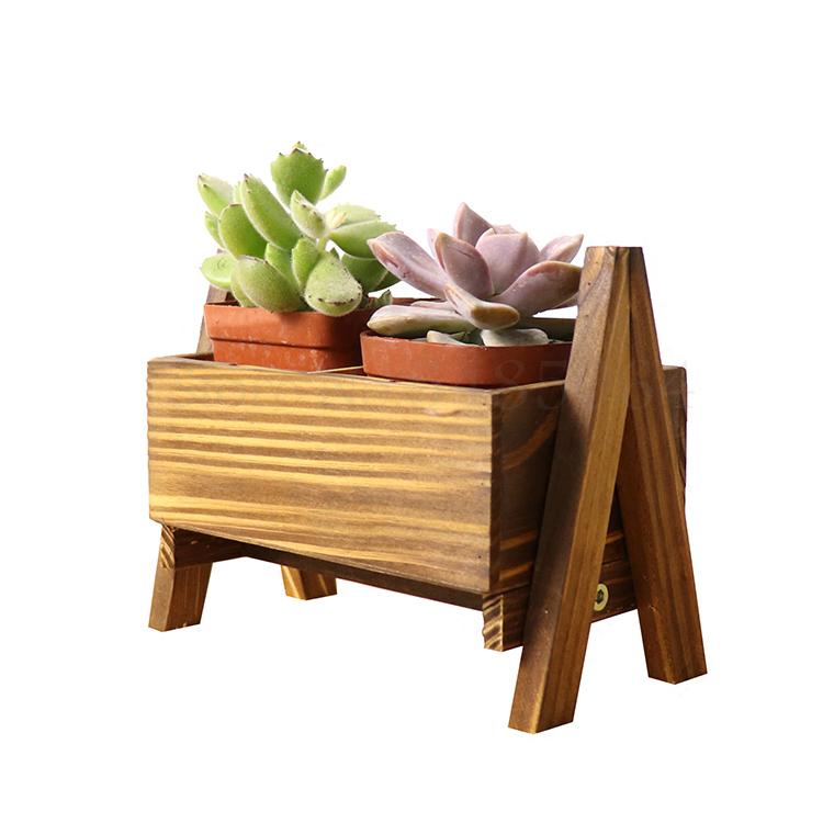 Wooden Desktop Storage Rack Fleshy Small Flower Rack Office Window Sill Desktop Mini Storage Rack