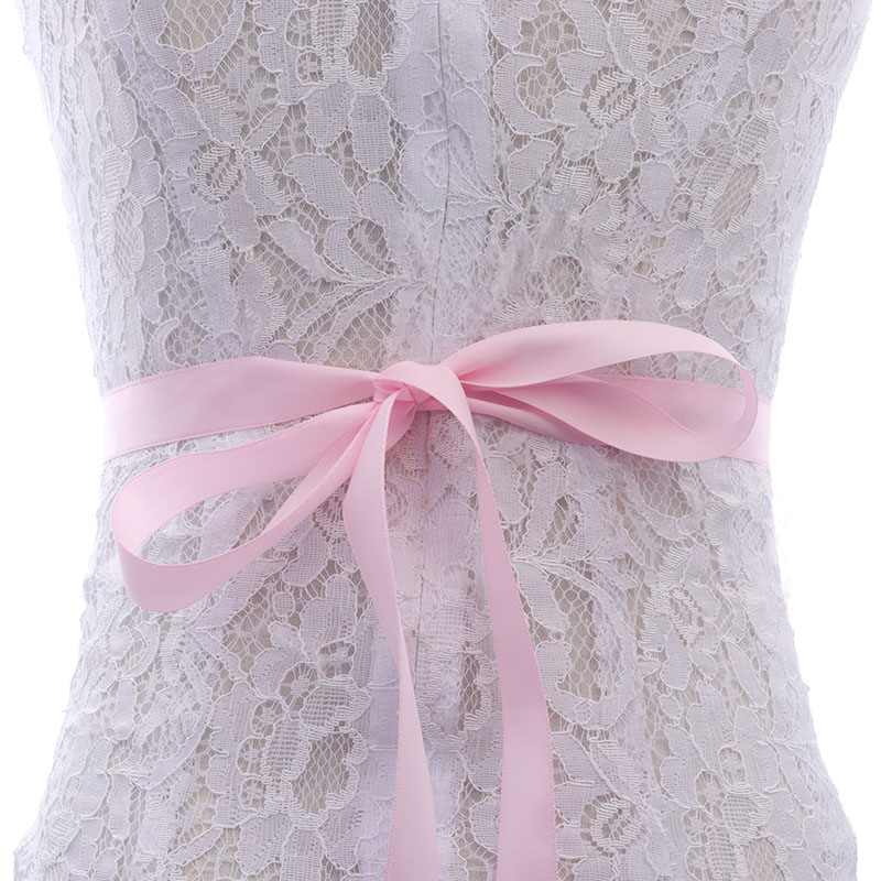 Missrdress crystal pearls bryllup bælte diamant brude bælte sølv rhinestones bælte sash til brude brudepige kjoler  jk847: Lyserød