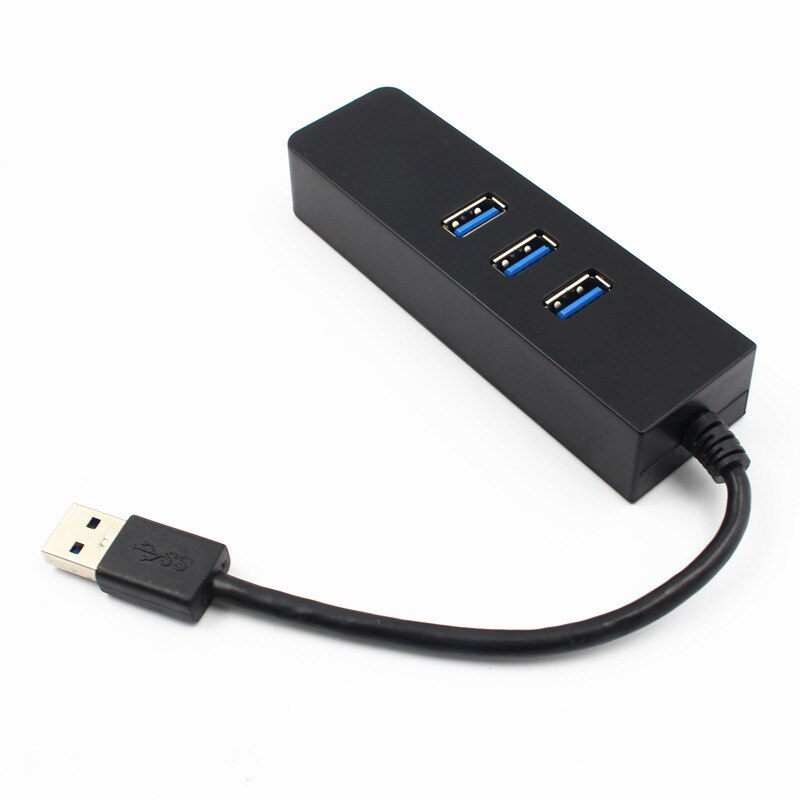 Usb 3.0 Hub 3-Poort Gigabit Ethernet Poort Voor Laptops Usb Flash Drives Mobiele Harde Schijven Usb Extenders
