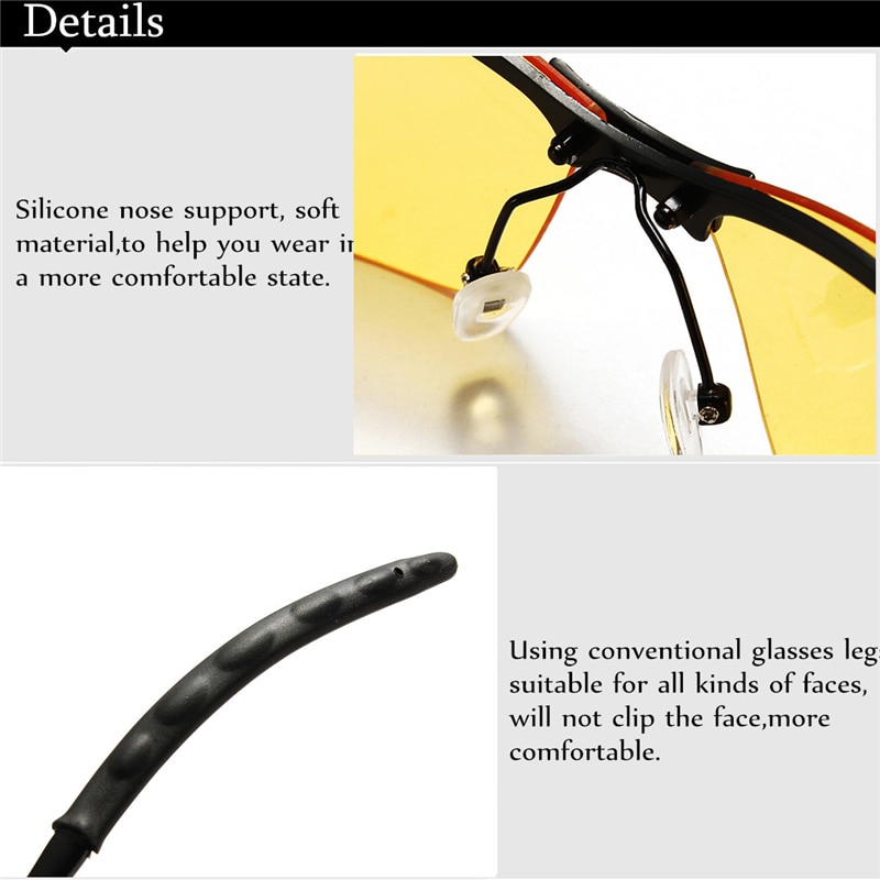 Lesov-gafas polarizadas TAC para hombre, lentes nocturnas antideslumbrantes para conducir, gafas de día y noche, gafas UV para ciclismo