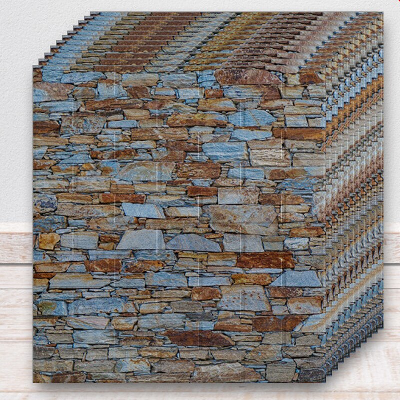 3D Wall Stickers Brick Wallpaper Thicken and Self-Adhesive Waterproof DIY Kitchen Restaurant Bar Home Wall Decal Sticker: PE007-D