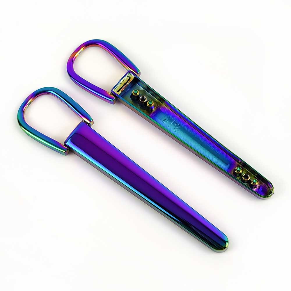 Hebillas de Metal para bolso, accesorio de para bolsos, hebilla decorativa, Conector de gancho, accesorios de Hardware DIY, 2/4 piezas: Colored / 131mm-2Pcs