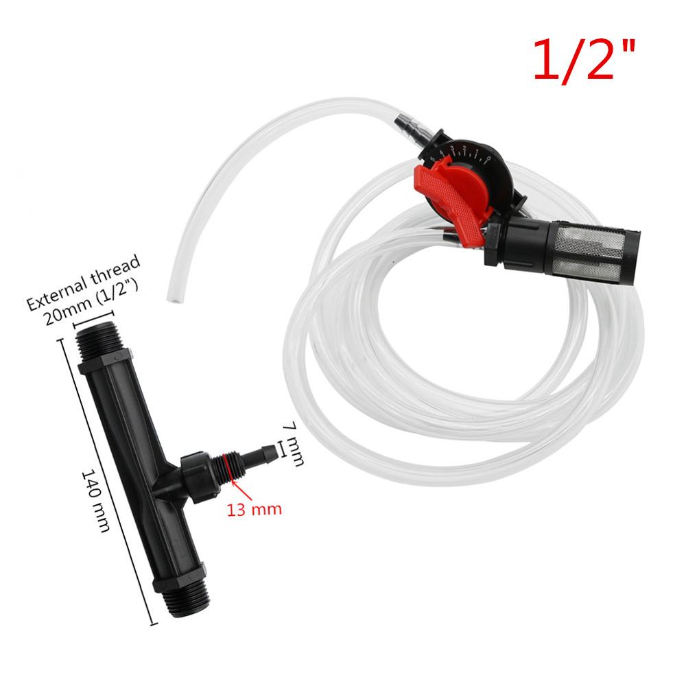 1/2" 3/4" Venturi Fertilizer Mixer kit Agriculture Garden Irrigation Water Tube Injectors Garden Accessories Ozone Injector: Kit 1