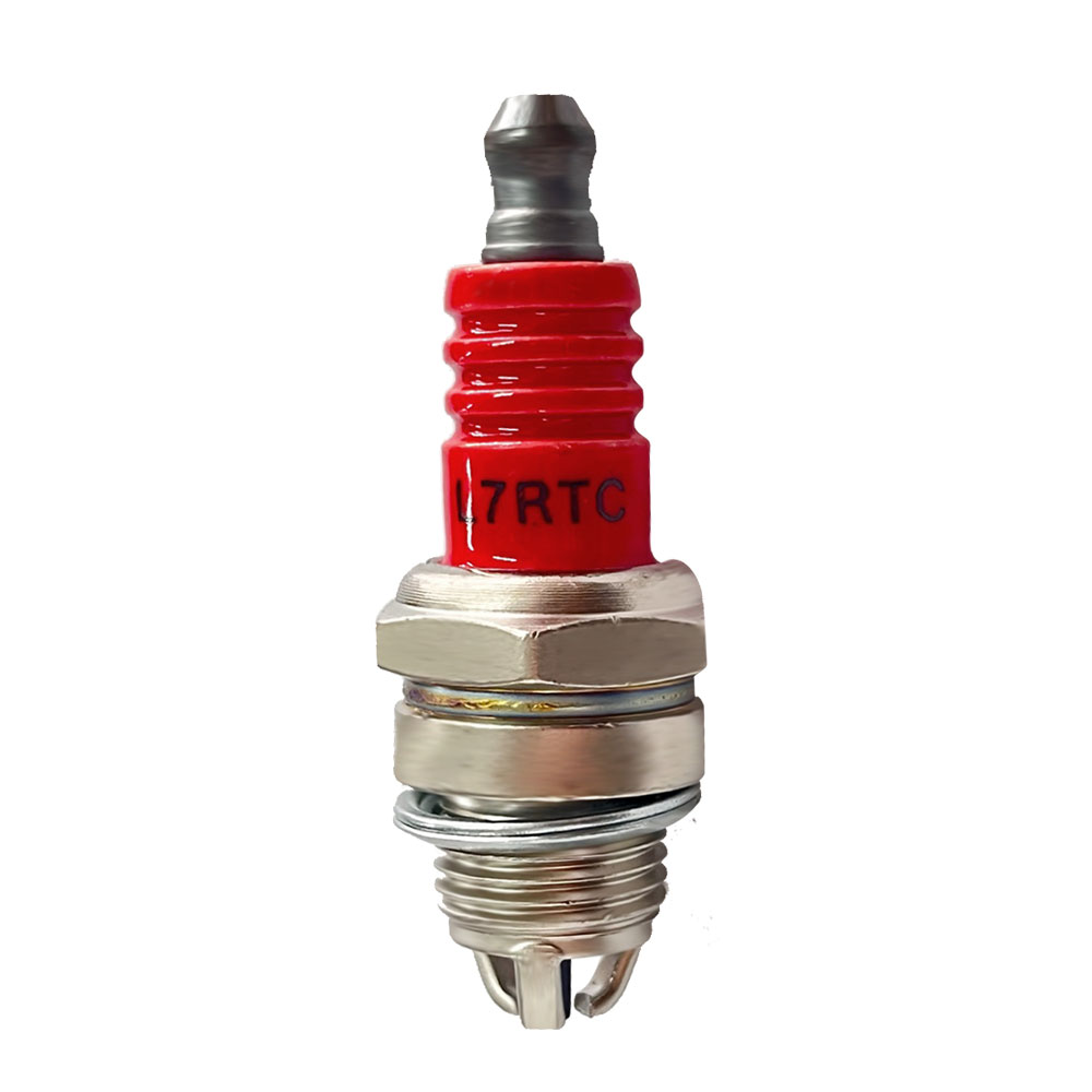 Spark Plug L7RTC For Gasoline Chainsaw and Brush Cutter Three-sided Pole: Beige
