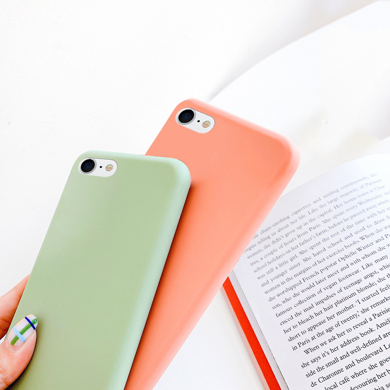 Case For iphone 7 8 SE Shockproof TPU Liquid Silicone Protective Phone Back Cover for iphone SE soft Case