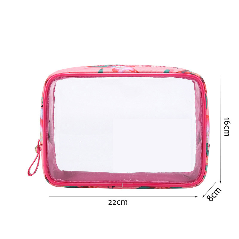Women Bag Letter Pvc Cosmetic Bag Three-Piece Outdoor Travel Waterproof Wash Bag Transparent Bag