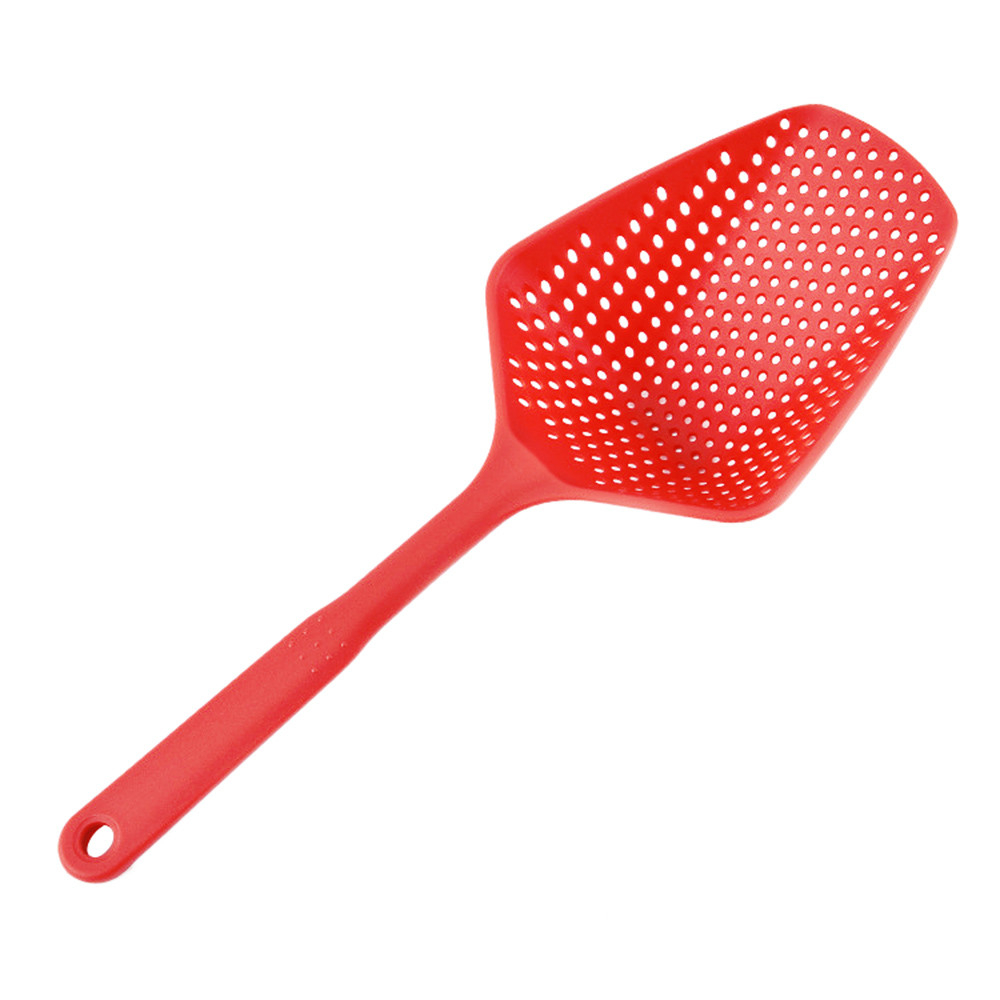 1Pc 5 Kleuren Koken Schoppen Groente Zeef Scoop Nylon Lepel Grote Vergiet Soep Filter Hittebestendige Keuken Gereedschap 1119: D