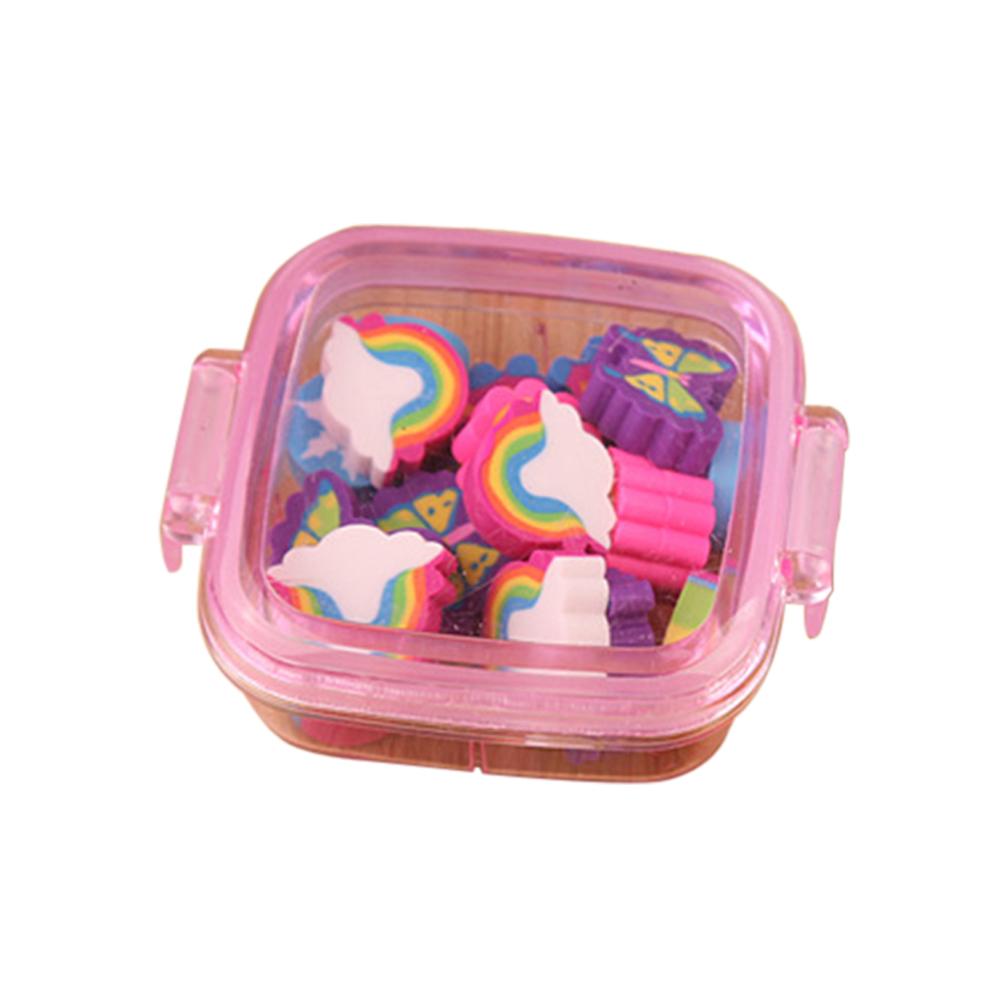 20 Teile/schachtel Nette Regenbogen Schmetterling Blume Gummi Radiergummi Kind Schule Schreibwaren