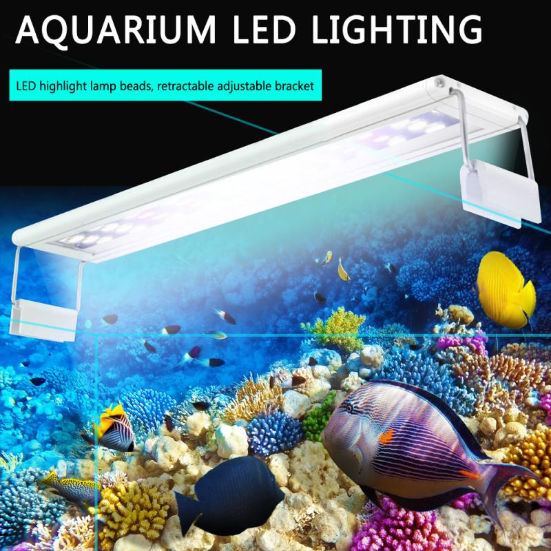 Aquarium Led Verlichting Lamp Aquatic Plant Aquarium Led Licht Aquarium Licht Verlichting Lampe Vier Rijen Lamp Kralen