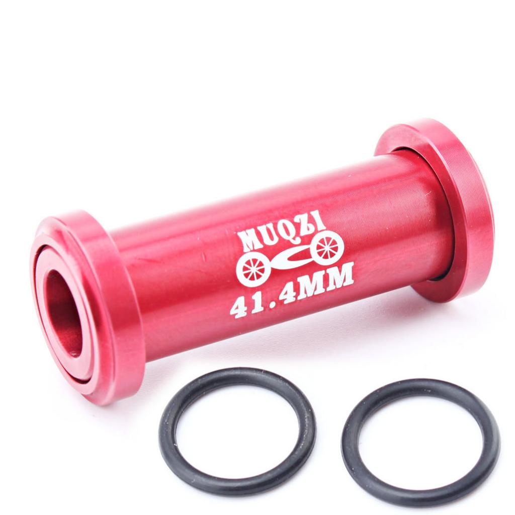 Mountain Bike Bicycle Shock Absorber Bushing Turn Point Rear Suspension Shock Absorber Bushes: Red 41.4mm