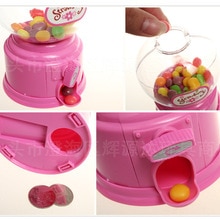 Koreaanse Stijl Leuke Candy Machine Kinderen Plastic Pot Creatieve Mini Twist Snoep Machine Bank Ontvangen Geval