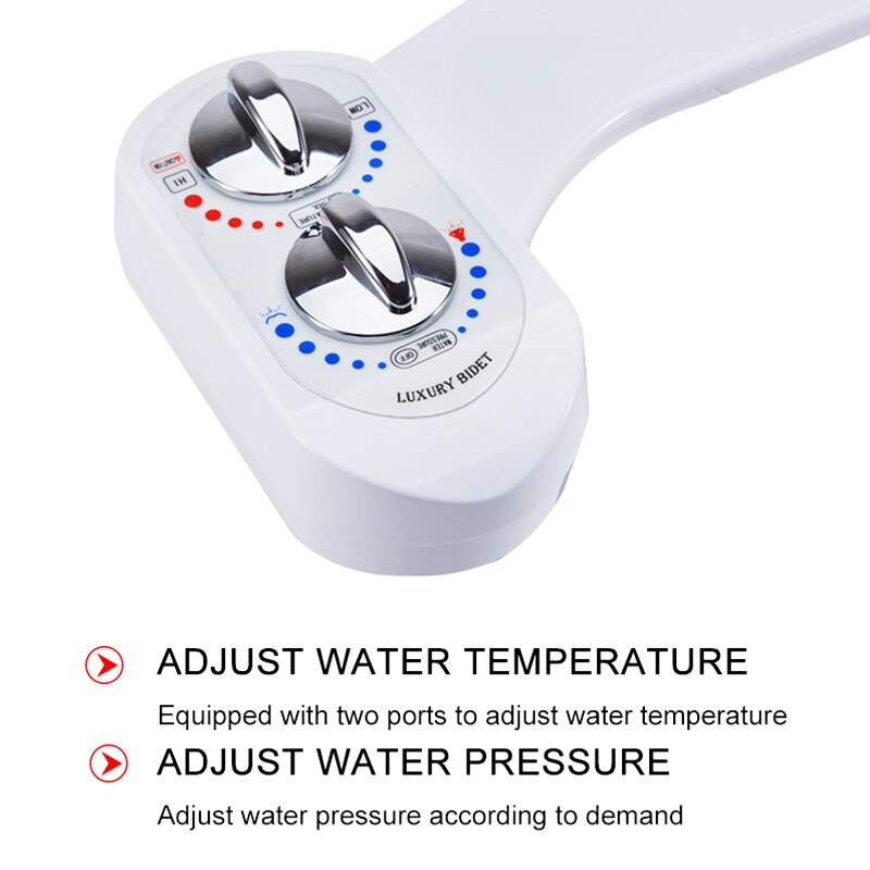 Badkamer Koud/Warm Water Toilet Verse Waternevel Non Elektrische Bidet Toilet Seat Attachment Enkele Zelfreinigende Nozzle