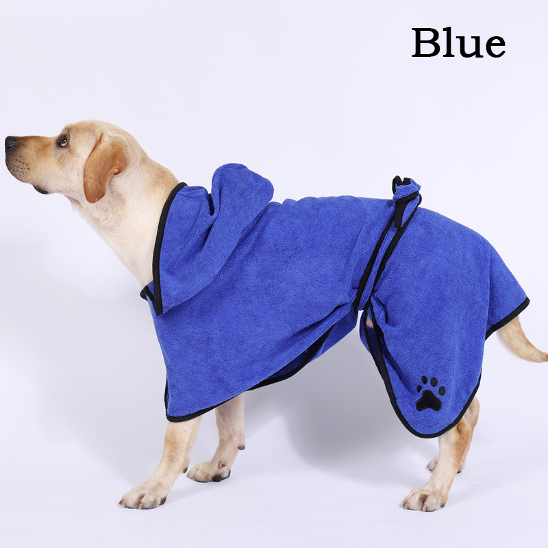 Pet Dog Cat szlafrok z kapeluszem ręcznik do suszenia szlafrok z mikrofibry Super chłonny pielęgnacja zwierząt domowych środki czystości: A / M