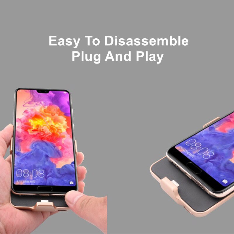 8000 mah voor huawei honor note 10 batterijhoesje, draagbare powerbank voor honor note 10 smartphone standaard batterijklepje