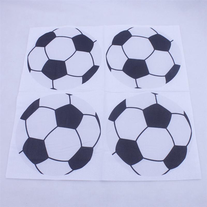 40 Pcs Funny Mooie Creatieve Leuke Printing Voetbal Servet Voor Verzamelen