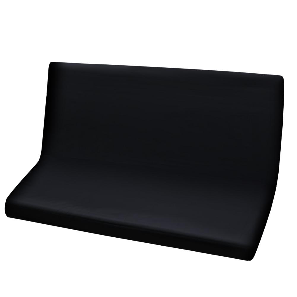 1 set universal vattentät bilstolsöverdrag oxford främre och bakre sätesöverdrag bil svart sätesskydd: Baksäte