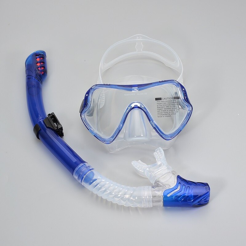 Professionele Snorkel Duikbril En Snorkels Goggles Bril Duiken Zwemmen Adem Buis Set Snorkel Masker: BH49-Blue