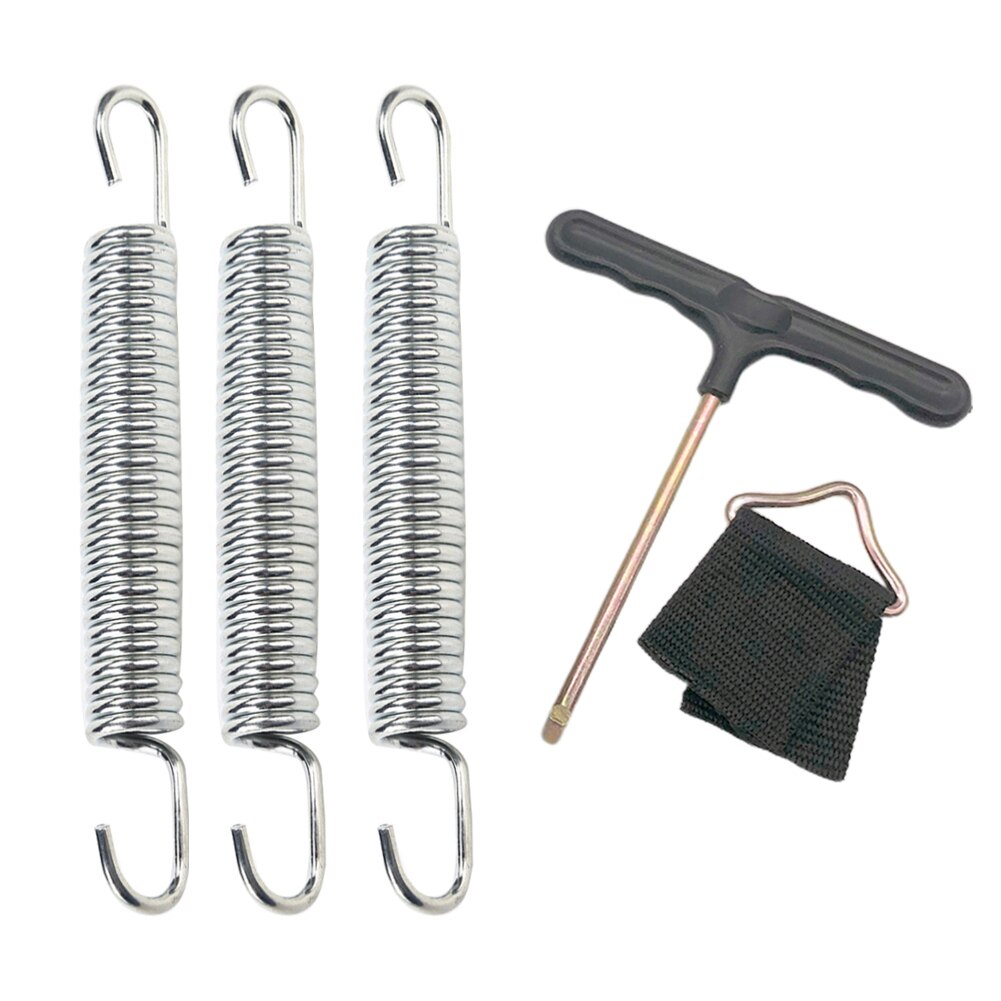 9-16.5cm Replacement Stainless Steel Trampoline Springs T-Hook V-Ring For Circular Trampoline Jumping Bed Accessories Kit Set