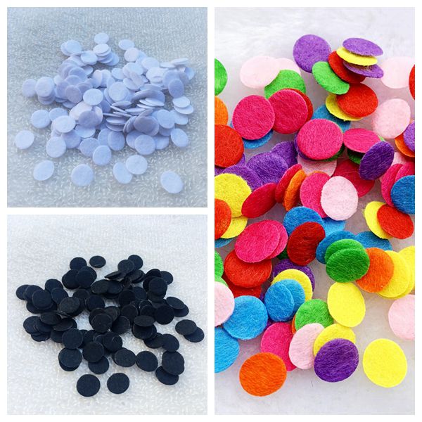 Gør det selv 10mm 800 stk rund filt cirkel stof puder tilbehør patches non-woven sy filt puder stof blomster tilbehør