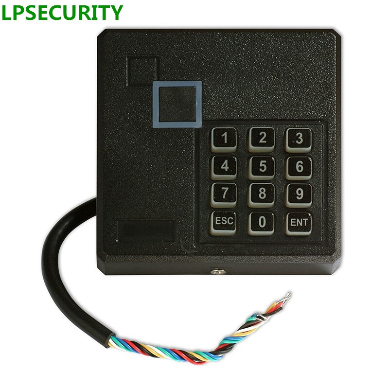 LPSECURITY waterproof Proximity Rfid 13.56MHZ password Card Gate Door lock Access Control Keypad Reader Wiegand 26 Bit