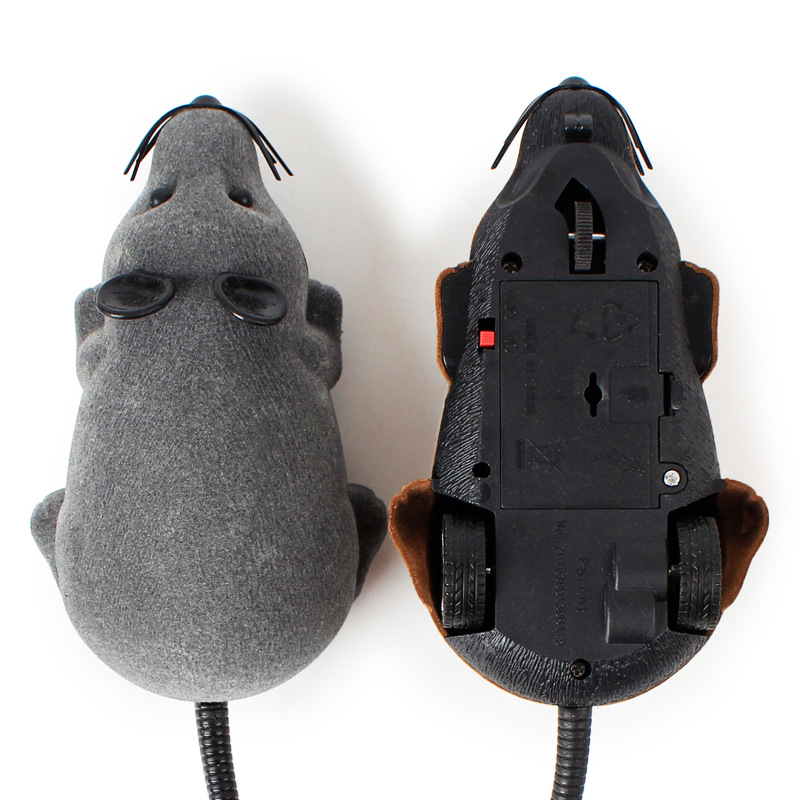 Nieuwe Interactieve Geluid Pluche Rubber Vinyl Muis Huisdier Kat