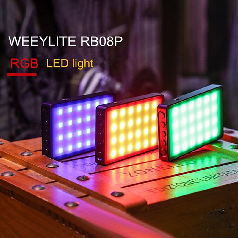 Viltrox Weeylife RB08P Rgb 2500K-8500K Mini Video Led Light Draagbare Vullen Licht Ingebouwde Batterij voor Foto Camera Studio